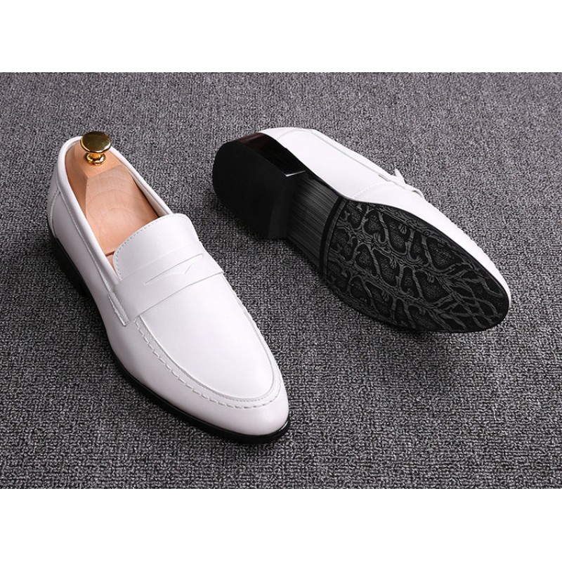 White Point Head Mens Oxfords Flats Loafers Dress Shoes