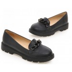 Black Chain Ballets Ballerina Flats Loafers Shoes