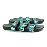 Green Camouflage Military Army Tri Rubber Bands Straps Mens Sandals