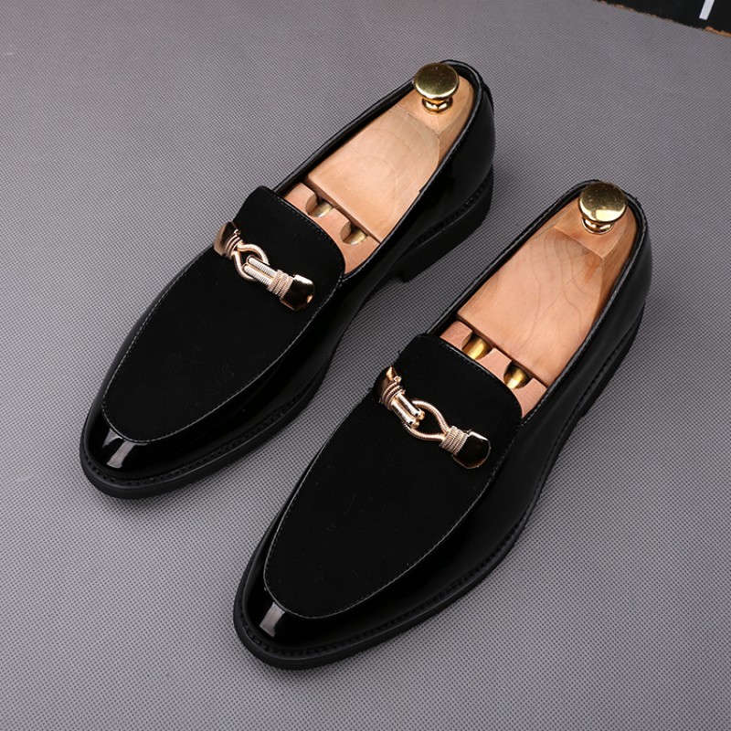 gold and black dress shoes mens