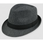 Grey Love Woolen Funky Gothic Jazz Dance Dress Bowler Hat