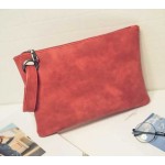 Red Vintage Oversized Envelope Clutch Bag Purse