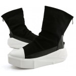 Black White Thick Sole High Top Punk Rock Sneakers Mens Boots Shoes