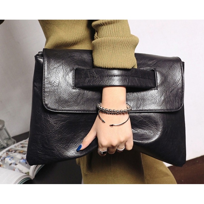 高品質の人気 OLD leather clutch bag black kids-nurie.com
