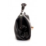 Black Skull Gemstones Ring Punk Rock Oversized Envelope Clutch Bag Purse