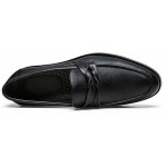 Black Classic Twist Mens Loafers Dress Dapper Man Shoes Flats