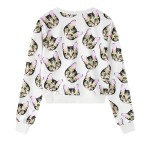 White Cat Faces Harajuku Funky Long Sleeve Sweatshirts Tops