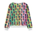 Rainbow Damn Pineapples Harajuku Funky Long Sleeve Sweatshirts Tops