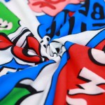 White Colorful Explosions Comic Harajuku Funky Short Sleeves T Shirt Top