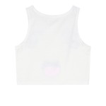 White Wifi Signal Sleeveless T Shirt Cami Tank Top 