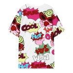 White Wow Cool Baby in Sunglasses Harajuku Funky Short Sleeves T Shirt Top