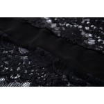 Black Crochet Lace Sheer Sexy Batwing Kimono Cardigan Outer Wear