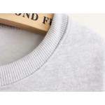 Blue Grey White Rabbit Long Sleeve Fleece Sweatshirts Tops