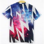 Blue Thunder Sparkles Galaxy Universe Short Sleeves Mens T-Shirt
