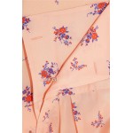 Pink Flowers Florals Vintage Retro Pattern Long Sleeves Blouse Shirt