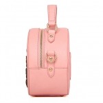 Pink Black Cream Butterfly Round Shape Vintage Cross Body Strap Jewellery Bag Handbag