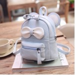Blue White Bow Mouse Ears Mini Backpack Cross Body Bag