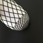Black Giant Fish Net Fishnet Lolita Punk Rock Gothic Ankle Socks