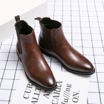 Brown Vintage Chelsea Ankle Mens Boots Shoes