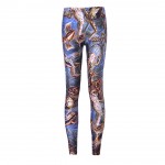 Blue Giant Frogs Yoga Fitness Leggings Tights Pants