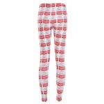 Red White Campell Soup Yoga Fitness Leggings Tights Pants