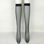 Black Small Fish Net Fishnet Lolita Punk Rock Gothic Long Knee Socks