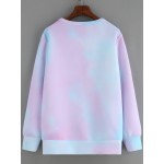 Blue Pink Pastel Rainbow UGH Tie-dye Long Sleeves Sweatshirt