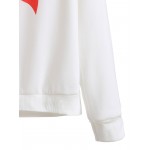 White Red Goldfish Long Sleeves Sweatshirt