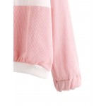 Pink White No. 17 Long Sleeves Sweatshirt