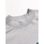 Grey Green Oxford Street Long Sleeves Crew Neck Sweatshirt