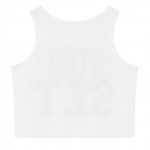White Sun Set Sleeveless T Shirt Cami Tank Top