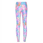 Pink Rainbow Jelly Beans Yoga Fitness Leggings Tights Pants