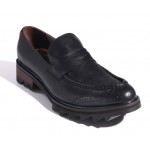 Black Leather Platforms Mens Oxfords Loafers Dress Shoes