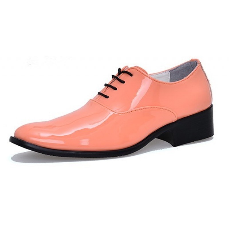 mens orange dress shoes